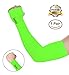SHINYMOD Compression Arm Sleeves for Men Women Cooling UV Protection UPF 50 Sun Sleeve for Sports, 1 Pair, Bright Green