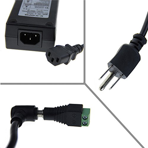 24V 5A 120W Power Supply 100V-240V or 110V - 220V AC to DC Adapter 24V 5amp Switching Converter Charger 5.5x2.1mm Plug for Routers CCTV IP Security Cameras 5050 3528 LED Strip Mould Lights - Thumbnail 5