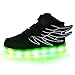 SLEVEL LED Light Up Shoes USB Flashing Sneakers for Kids Boys Girls
