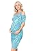 My Bump Women's Cold Shoulder Fitted Maternity Dress W/Side Ruched