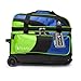Pyramid Path Deluxe Double Roller with Oversized Accessory Pocket Bowling Bag (Lime Green/Royal Blue)