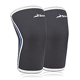 Trideer 5mm Knee Brace/Knee Sleeves for Training, Competition, Cross Fit, Running, Hiking, Basketball-Neoprene Knee Support Brace Sleeve Wraps Offers Leg Support&Compression for Men and Women