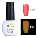 Ukiyo Night Glow Gel Nail Polish Effect UV LED Soak Off UV LED 8ml/0.27fl.oz Dramatic Manicure Decor Kit Nail Art 6714