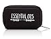 Essential Oil Carrying Case - Fits EIGHT 5ML Bottles - Young Living, Doterra, etc. (Black 