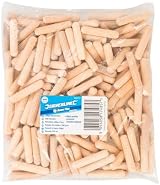 Silverline 868727 Dowel Pins 200pk 8 x 40 mm Wood Birch Fluted view 2