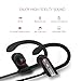 HiGoing Wireless Sport Headphones Bluetooth Earbuds with Mic Workout Sweatproof Running Earphones with Earhook Stereo Noise Cancelling Headset, Black/Gray