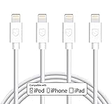 iPhone Charger Cable, 4Pack 6ft 8Pin USB Charging & Syncing Cord for iPhone X 8 7 6s 6 plus SE 5S 5C 5 iPod iPad Mini Air Pro(White)