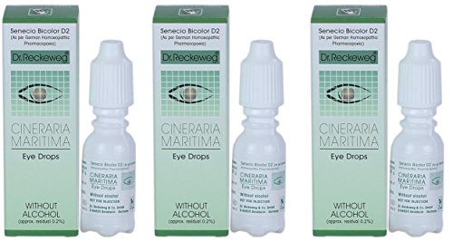 Dr. Reckeweg Cineraria Maritima Eye Drops 10ml (Pack of 3) (Best Eye Drops For Cataracts In India)