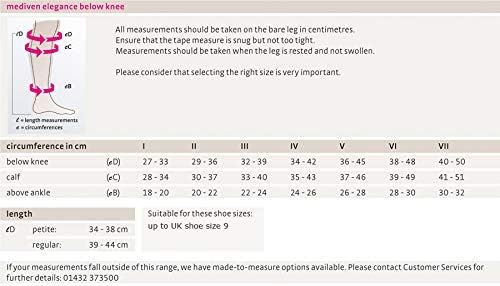 mediven elegance CCL1 Below Knee Closed Toe Compression Stockings (Beige, numeric_6) - Image 3