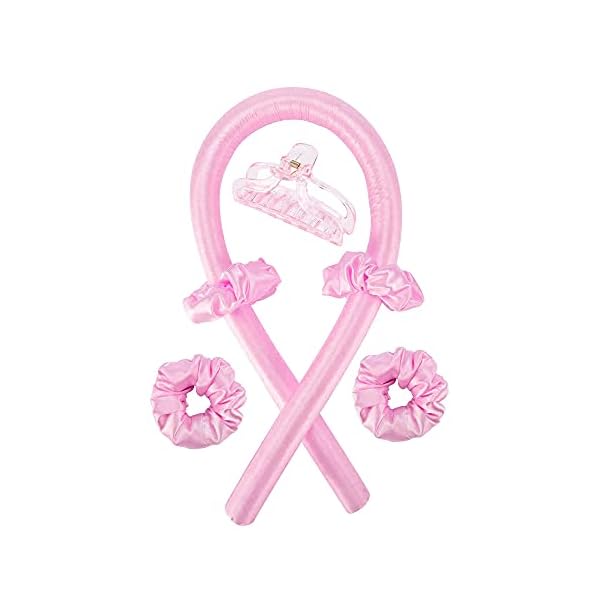 SHOP-ELEGANCE-Heatless-Curlers-Heatless-Curlers-headband-for-long-medium-and-short-hair-Silk-heatless-hair-curler-with-soft-foam-hair-curling-rods-and-curler-set Shop Elegance Heatless Curlers headband for Long, Medium and Short Hair, Silk Heatless Curls with Soft Foam, Hair…