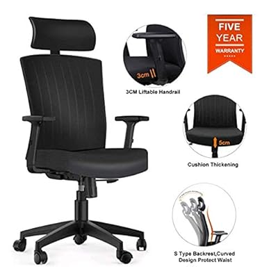 Komene Mid Back Mesh Office Chair, Ergonomic Desk New Zealand