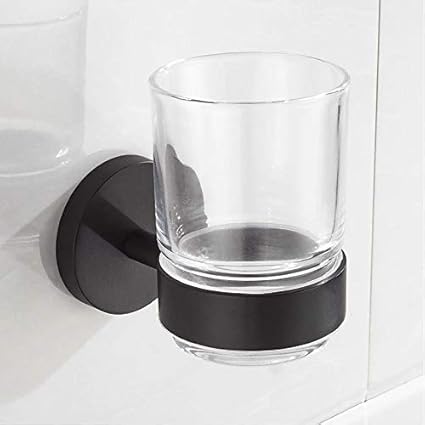 Estante para baño, taza de cepillo de dientes Taza individual redonda