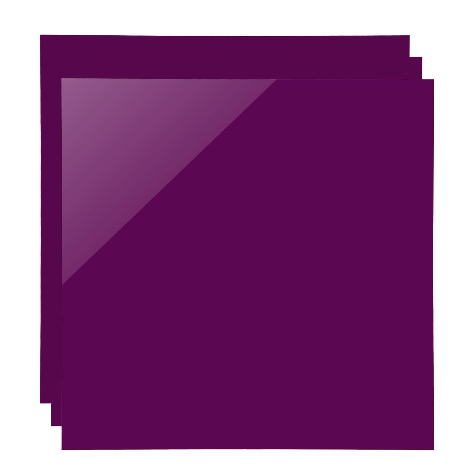 SCULPFUN 3 Pieces Purple Opaque Acrylic Sheets for Laser Engraving, 30 * 30cm Personalized Sign Boards for Home Office Decoration, 3mm Thick