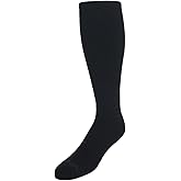 Dr. Scholl's Men's Big & Tall Work Compression Over the Calf Socks Sockshosiery, black, Shoe Size: 13-15