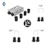 Massca Pocket Hole Jig set. 15 Degree. Adjustable 6,8 and 10mm.Ultra Resistant Aluminum. Perfect for Joinery Woodworking DIY Carpentry Projects.