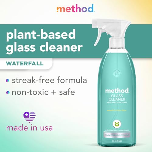 METHOD GLASS CLEANER + SURFACE CLEANER, WATERFALL, 28 OUNCE