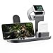 OLEBR 3 in 1 Charging Stand Compatible with Apple Watch 45mm/44mm and 41mm/40mm Series 7/SE/6/5 /4/3 /2/1, AirPods Pro and Phone Series 13/12/11/X/8/7/6S/5（Original Cable Required） Space Gray
