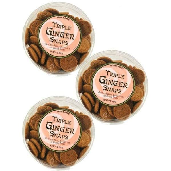 Amazon.com: Trader Joe's Triple Ginger Snaps - 3 Pack (14 oz tubs