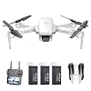 GoolRC S161 Mini Pro Drone, FPV Drone with 4K HD Camera, Foldable RC Quadcopter with Gesture Photos/Video, Follow Me…