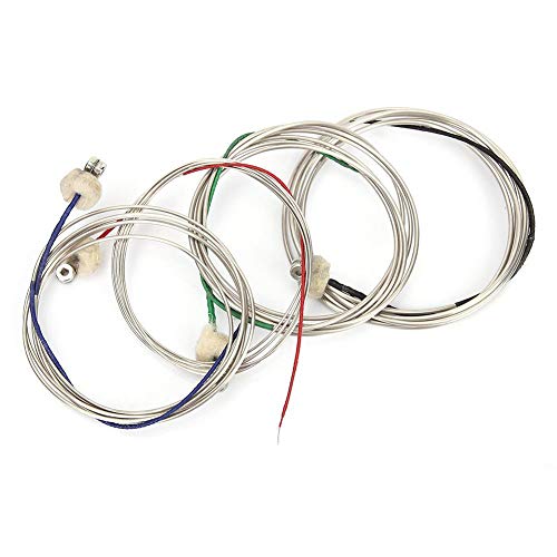 Alomejor Cello Strings Full Set Steel Rope Core Universal Cello String for Professional Music Instrument DIY Parts