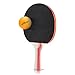 Table Tennis Ping Pong Set - Pack of 4 Premium Paddles/Rackets and 6 Table Tennis Balls - Soft Sponge Rubber - Ideal for Professional & Recreational Games - 2 or 4 Players - Perfect Set On The Go