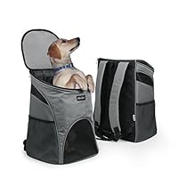 Becko 3 in 1 Scratch-Resistant Pets Bag Carrier/Padded Pet Outdoor Backpack/Dog Travel Single-Shoulder Bag with Mesh Window and Tuck Away Straps for Pet up to 10~18 Pounds (Large & Strengthening)