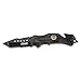 Coleman Black Folding Knife, Liner Lock Assisted Opening Tactical Hunting Knife, 4.5 Inch Closed - CM1006