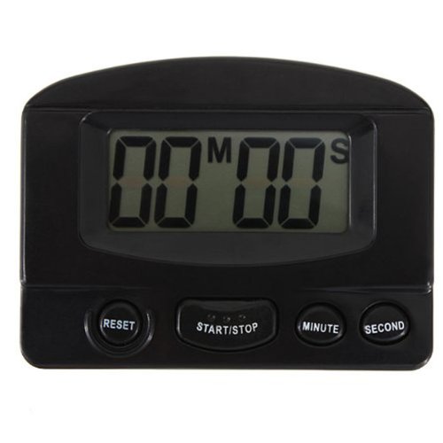 MokingtopÂ® Mini LCD Digital Kitchen Timer Count up Down Magnetic Electronic Alarm Cooking (Black)