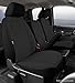 Fia SP87-35 BLACK Custom Fit Front Seat Cover Split Seat 40/20/40 - Poly-Cotton, (Black)