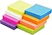 4A 2028-N Sticky Notes, 2 x 2 Inches, Small Size, Self-Stick Notes, 100 Sheets/Pad, 8 Pads/Pack, Neon Color