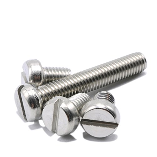 M2x4mm Slotted Cheese Head Machine Screws, Stainless Steel, Pack 100