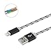 Flebi 3 Feet Lightning to USB Cable Nylon Braided Charging Cord Charger for iPhone/iPad/iPod - 5 Piece