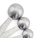 Sunkuka Stainless Steel Metal Measuring Spoons Set of 6 for Dry and Liquid Ingredients