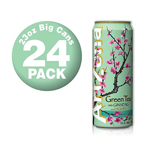 AriZona Green Tea with Ginseng and Honey Big Can, 22 Fl Oz (Pack of