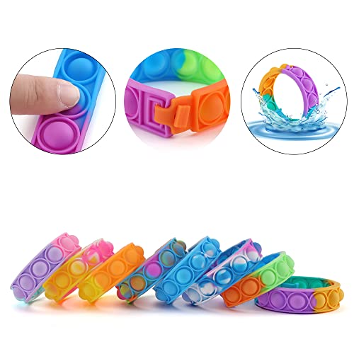 16PCS Pop Fidget Toy Fidget Bracelet, Durable and Adjustable