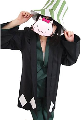 Japanese Anime Animation Bleach Urahara Kisuke Cosplay Costume with hat