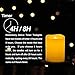 Homemory Flameless Votive Candles with Timer, 6Pack 400+Hours Battery Operated LED Votive Candles, 2in Flickering Flameless Electric Fake Candle for Dinners Wedding Home Decor (Batteries Included)