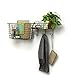 Spectrum Diversified Vintage Entryway Station, Coat Hanger, Storage Basket, Wall Mount Bronze