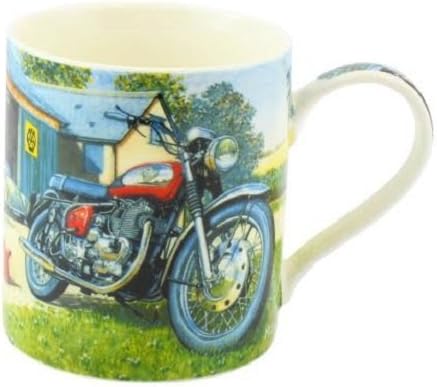 Classic Norton Motorbike Fine Art Watercolour China Mug in Gift Box by GD Publishing
