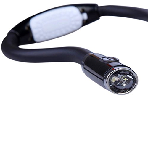 ATC LED Handsfree Flexional Neck Book Reading Light Black