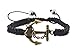 Braided Waxed Cord Macrame Woven Boat Nautical Navy Anchor Bracelet with Adjustable Knot