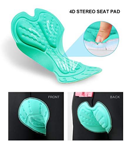 image for Santic Bib Cycling Shorts Mens 4D Padded Bicycle Breathable Half Pants