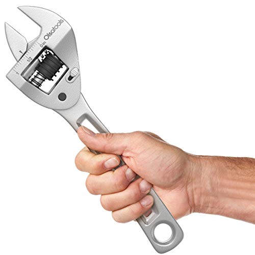 Ratcheting Adjustable Wrench (8 Inch) by Olsa Tools Heavy Duty