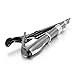 INBLUE Men's Rhodium Plated Necktie Tie Clip Bar Black Silver Tone Pen Wedding