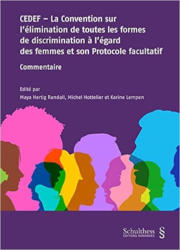 Cedef Convention Sur Elimination De Formes De Discrimination A Egard Femmes Commentaire Hertig Randall M Hottelier M Amazon Com Books