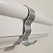 Picture Rail Hooks Silver Finish - 25 Pack - Picture Rail Hangers - Wide Molding Hooks