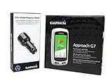 Garmin Approach G7 Handheld Golf GPS Bundle with PlayBetter USB Car Charge Adapter
