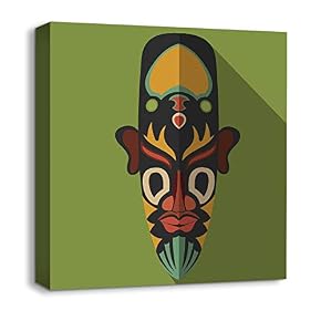 African Culture Pattern Painting Artwork for Home Framed