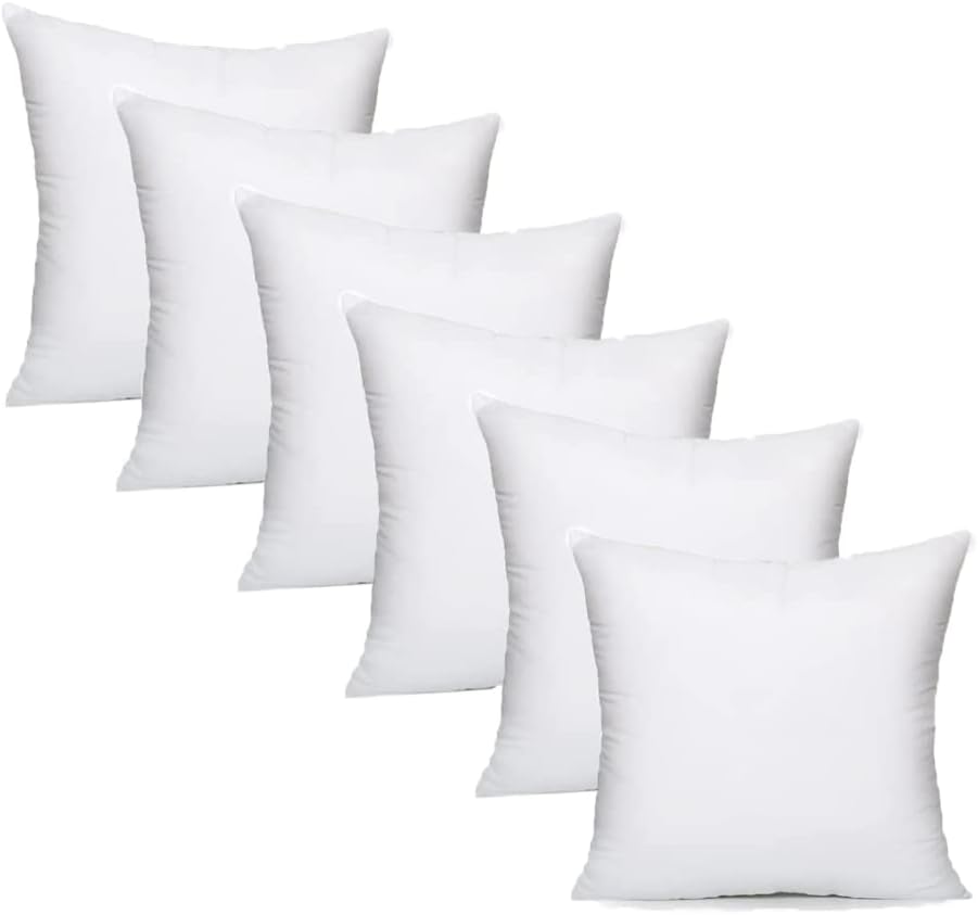 Textile Wise Extra Fill Plump Cushion Inner Pads 50x50 cm Pack of 6