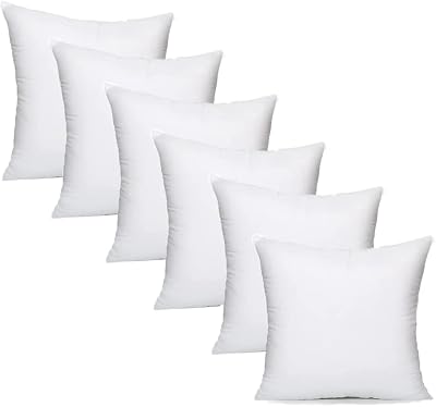Textile Wise Extra Fill Plump Cushion Inner Pads 50x50 cm Pack of 6